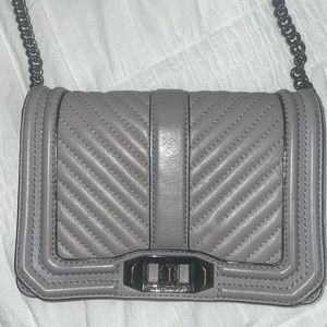 Rebecca Minkoff chevron quilted small love crossbody